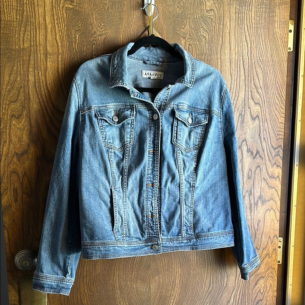 Ava & Viv Women's Blue Denim Jacket